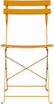 vidaXL - Vouwbare - Tuinstoelen - 2 - stuks - Mosterdgeel - Staal