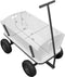 Sunny Billy Beach Wagon Bolderkar Blauw - Blank hout - Bolderwagen met luchtbanden - 94x61x97cm