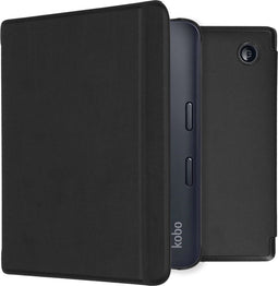 imoshion E-reader Hoesje - Geschikt voor Kobo Libra 2 - Slim Hardcase Sleepcover Bookcase met stand - Zwart