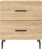 vidaXL - Nachtkastjes - 2 - st - 40x35x47,5 - cm - bewerkt - hout - sonoma - eikenkleur
