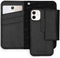 Selencia Hoesje Geschikt voor iPhone 12 Mini Hoesje Met Pasjeshouder - Selencia Llyr 2-in-1 Uitneembare Slang Bookcase - Zwart