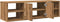 vidaXL - Wandkast - 101x30x29 - cm - bewerkt - hout - artisanaal - eikenkleurig