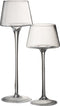 J-Line theelichthouder Op Voet Conisch - glas - transparant - medium