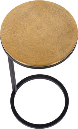 Atmooz - Bijzettafel Cooper - Rond - 65cm hoog - 25cm diameter - Zwart Metaal - Binnen - Interieur