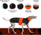 Oranje Winterjas voor Greyhounds en Lurchers met Reflecterende Strepen