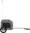 vidaXL - Hondenfietstrailer - oxford - stof - en - ijzer - groen - en - grijs