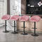 WOLTU BH428rs-1 - Barkruk - hoogte verstelbaar draaibaar - velvet roze - max 150