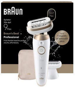 Braun Silk·épil 9 Flex 9-060 3D - Epilator - Douchebestendig - Wit