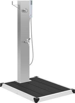 Buitendouche met bak HKC roestvrij staal