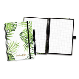 Bambook Tropical - Uitwisbaar notitieboek A5 - 40 herschrijfbare pagina's - Geruite pagina's