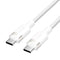 Vention USB-C naar C-kabel - 3A 480Mbps 60W 1m - Wit