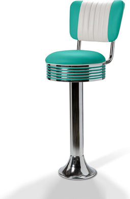 Bel Air Retro Barkruk BS-27CB Turquoise