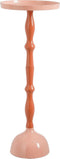 Mica Decorations Bijzettafel Duco - 25.5x25.5x67.5 cm - Aluminium - Roze