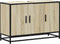 vidaXL - Wastafelkast - 90x33x60 - cm - bewerkt - hout - sonoma - eikenkleurig