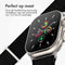 imoshion Nylon Alpine bandje - Geschikt voor Apple Watch 1, 2, 3, 4, 5, 6, 7, 8, 9, 10 (42 mm), SE - 38/40/41 mm - Zwart - One Size