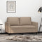 vidaXL - Tweezitsbank - 120 - cm - kunstleer - cappuccinokleurig