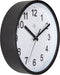 Wandklok 25.5cm-Stil-Zwart/Wit-Plastic-nXt Robust