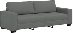 vidaXL - 3-zitsbank - 180 - cm - stof - donkergrijs