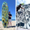 Matchu x Wotto - SUP board - Opblaasbaar - 320x81x15 - Limited edition ART - Blauw limegroen