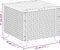 vidaXL Tuintafel 45x45x37 cm poly rattan en acaciahout zwart
