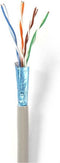 Nedis Netwerk Kabel Rol - CAT5e - Stranded - U/UTP - Koper - 305.0 m - Binnenshuis - Rond - PVC - Grijs - Gift Box