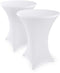 Delex - Stretch Cover Bartafelhoezen - Elegante bartafelhoes voor bistrotafel - Wit (2 stuks)