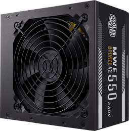 Cooler Master MWE 550 Bronze - V2 - 550W 80 PLUS Bronze - Zwart