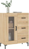 vidaXL - Dressoir - 69,5x34x90 - cm - bewerkt - hout - sonoma - eikenkleurig