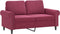 vidaXL - Tweezitsbank - 120 - cm - fluweel - wijnrood