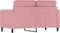vidaXL - Tweezitsbank - 120 - cm - fluweel - roze