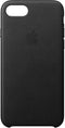 Apple iPhone 8/7 Plus - Leren hoesje - Hard case - Zwart