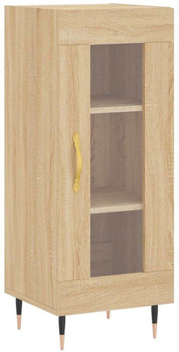 vidaXL - Dressoir - 34,5x34x90 - cm - bewerkt - hout - sonoma - eiken