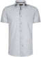 Cappuccino Italia - Heren Overhemden Korte Mouw Palermo - Grijs - Maat 3XL
