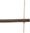 vidaXL - Wanddecoratie - laddervormig - 50x200 - cm - naturel - tak
