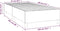 vidaXL - Bedframe - kunstleer - crèmekleurig - 100x200 - cm