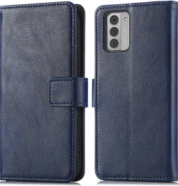 imoshion Hoesje Geschikt voor Nokia G42 Hoesje Met Pasjeshouder - imoshion Luxe Bookcase - Donkerblauw
