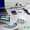 Travelhawk Verdeelstekker - 3 Voudig - 3 AC-aansluitingen 2 USB-poorten - Wit