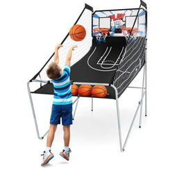 Coast Basketbal Arcade Machine - Dubbele Basketbalhoepel - Elektronische Score - 207 x 108 x 205 cm