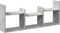 vidaXL - Wandkast - 100x18x40 - cm - bewerkt - hout - betongrijs