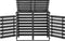 vidaXL - Containerberging - dubbel - 140x75x121 - cm - geverfd - grenenhout