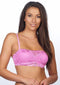 After Eden Strapless bh - Bandeau beha - Voorgevormd met kanten band - Lila