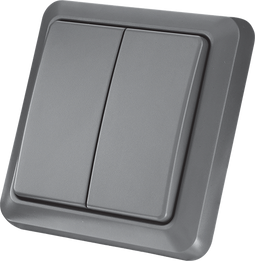 KlikAanKlikUit AGST-8802 - Dubbele draadloze wandschakelaar - Waterdicht IP44 - Buiten