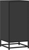 vidaXL - Dressoir - 35,5x35x76 - cm - bewerkt - hout - en - metaal - zwart