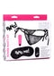Power Panty Lace Panties, Bullet, en Blindfold Kit - Pink