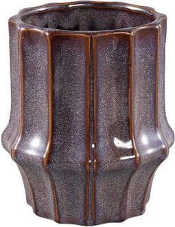 PTMD Bloempot Skyper - 14x14x16 cm - Keramiek - Paars