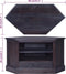 vidaXL - Tv-hoekmeubel - 80x40x49 - cm - massief - mahoniehout - lichtzwart