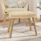 vidaXL - Voetenbank - 45x29,5x35 - cm - fluweel - crèmewit