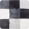 Dutch House Bidetmat Brest - Bidetmat 60x60cm - Grijs - Antislip - Badmatten - Anti Slip Douchemat - Badkamer Mat - Snel Absorberend - Snel Drogende Badmat - Bidetmat - WC mat - Toiletmat voor hangend toilet