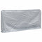 vidaXL - Haardhoutrek - met - regenhoes - 300x25x150 - cm - gegalvaniseerd - staal