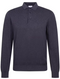 Seidensticker Gebreide Polo-Pullover - Regular fit - 100% Katoen - Navy - Maat L